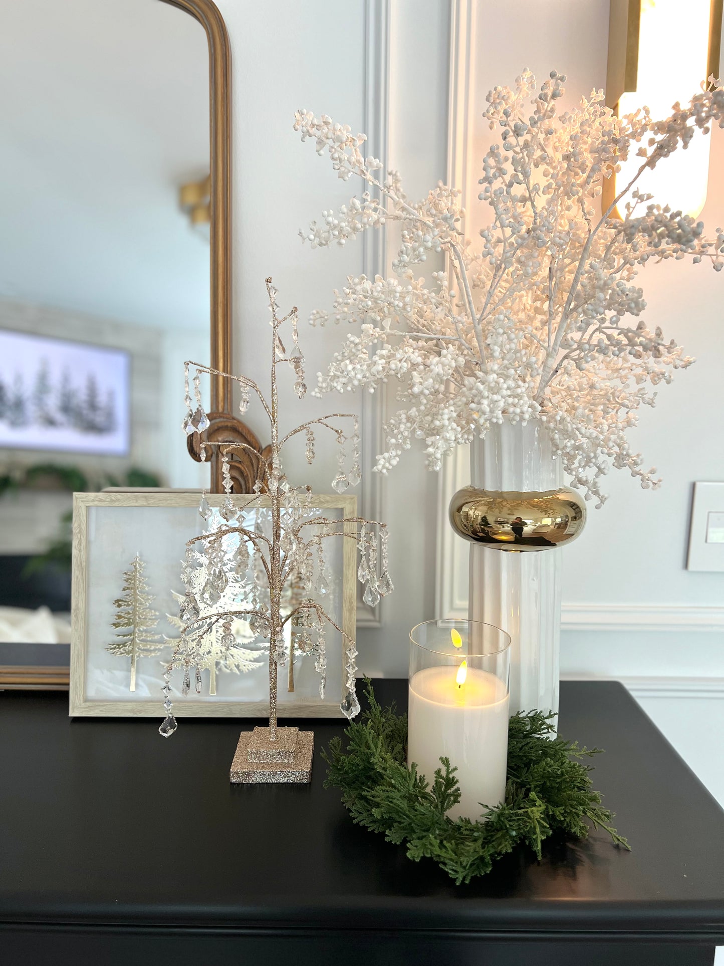 Crystal Drop Tree 22" H