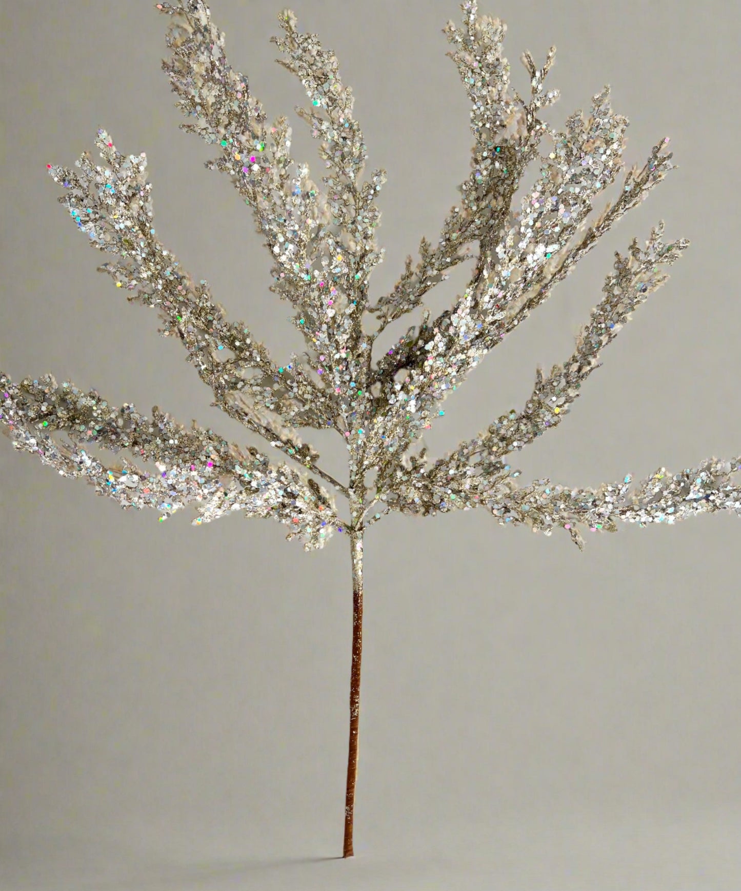 Artemesia Glitter Sequin Bush 24"