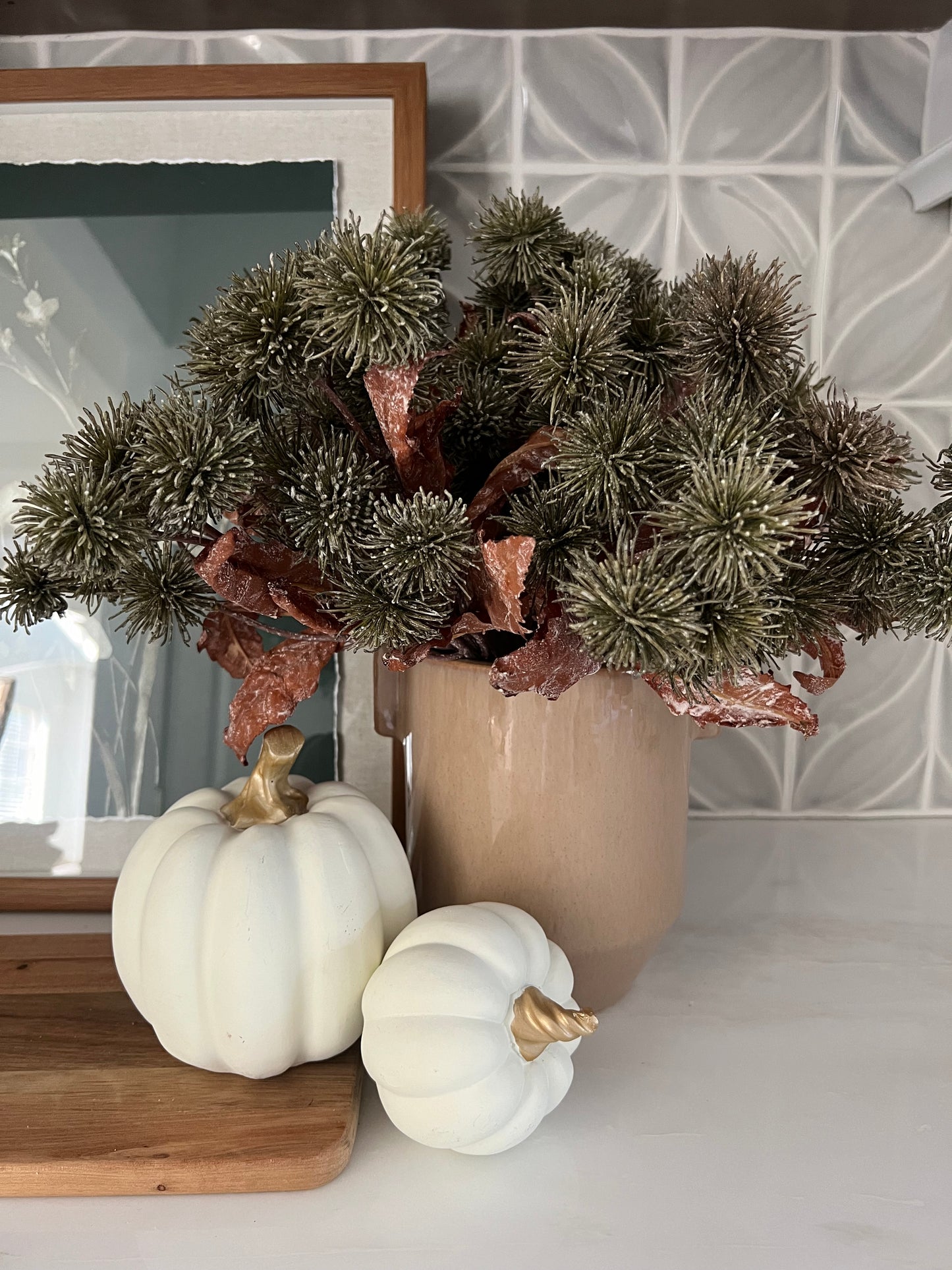 Green Sycamore Fruit Bundle 15" L