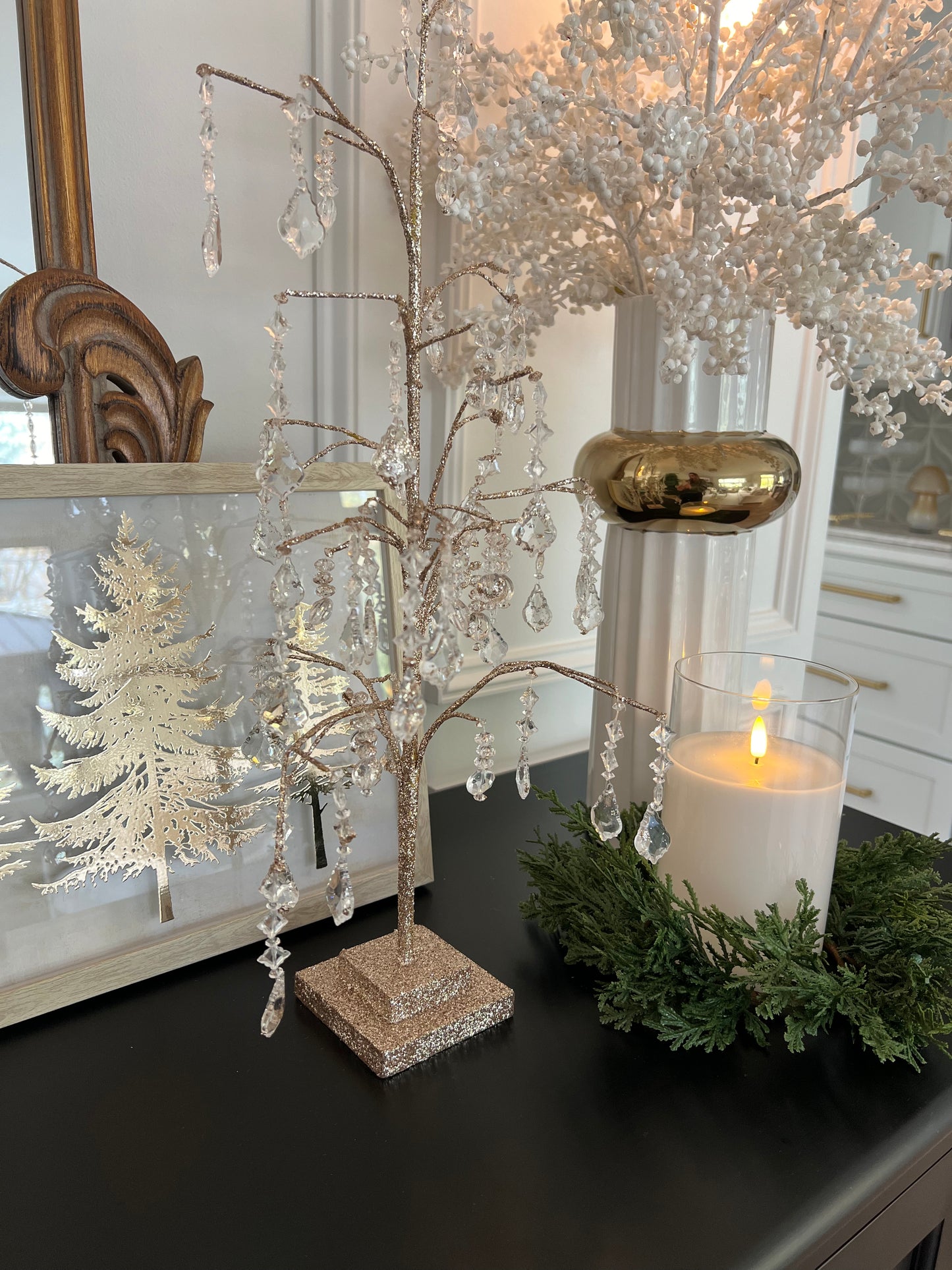 Crystal Drop Tree 22" H