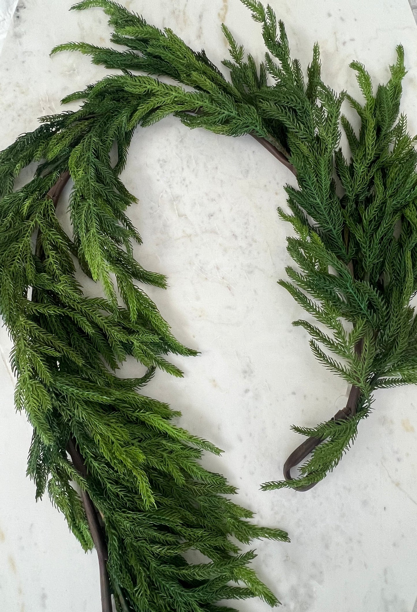 180” Real Touch Norfolk Pine Garland