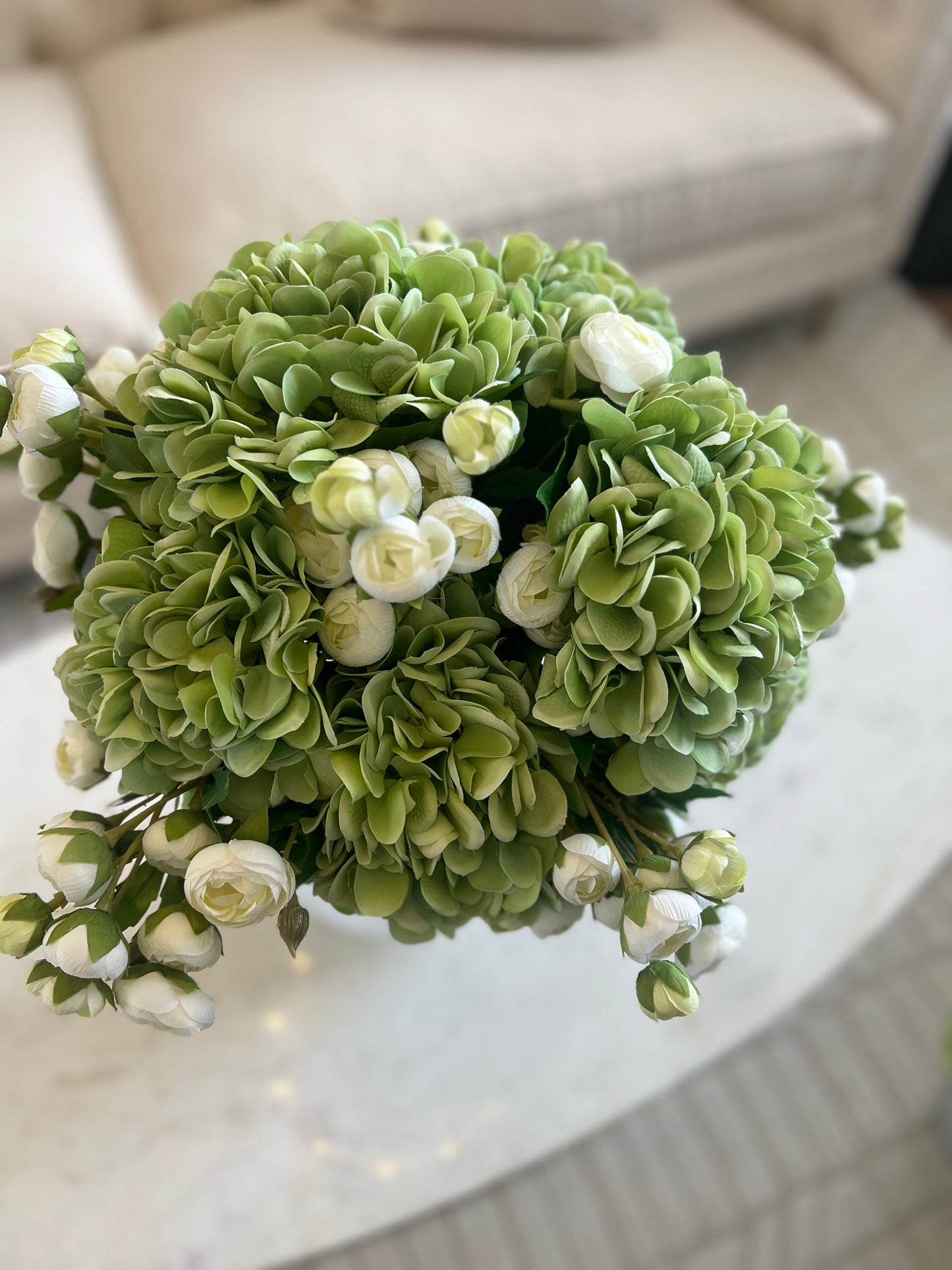 Green Real Touch Hydrangea Stem 20.5" L