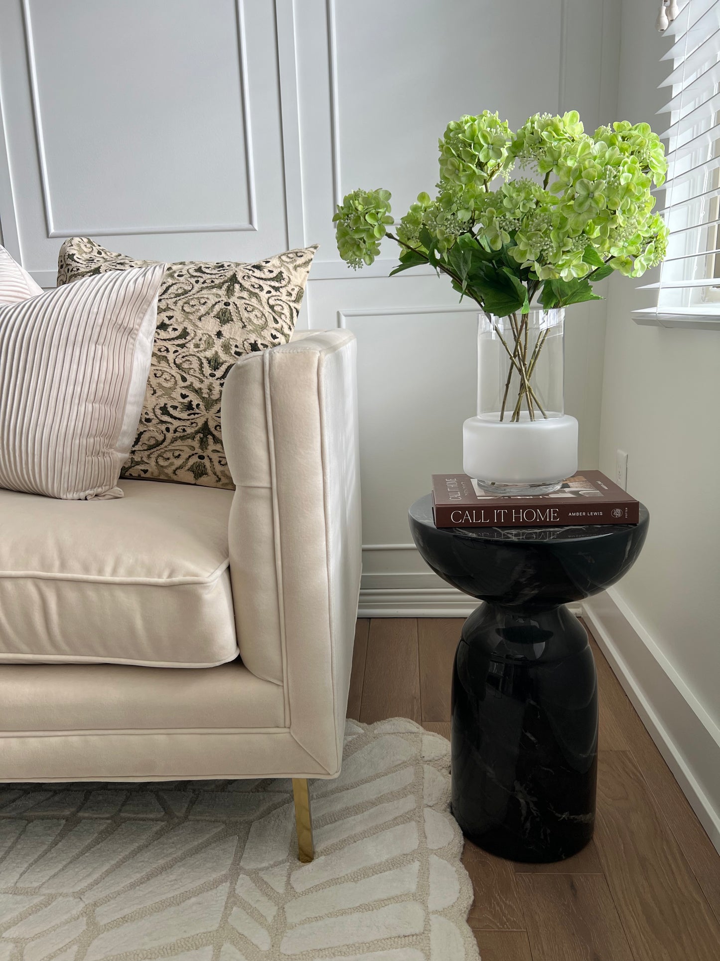 Clear & Frosted Glass Vase Small