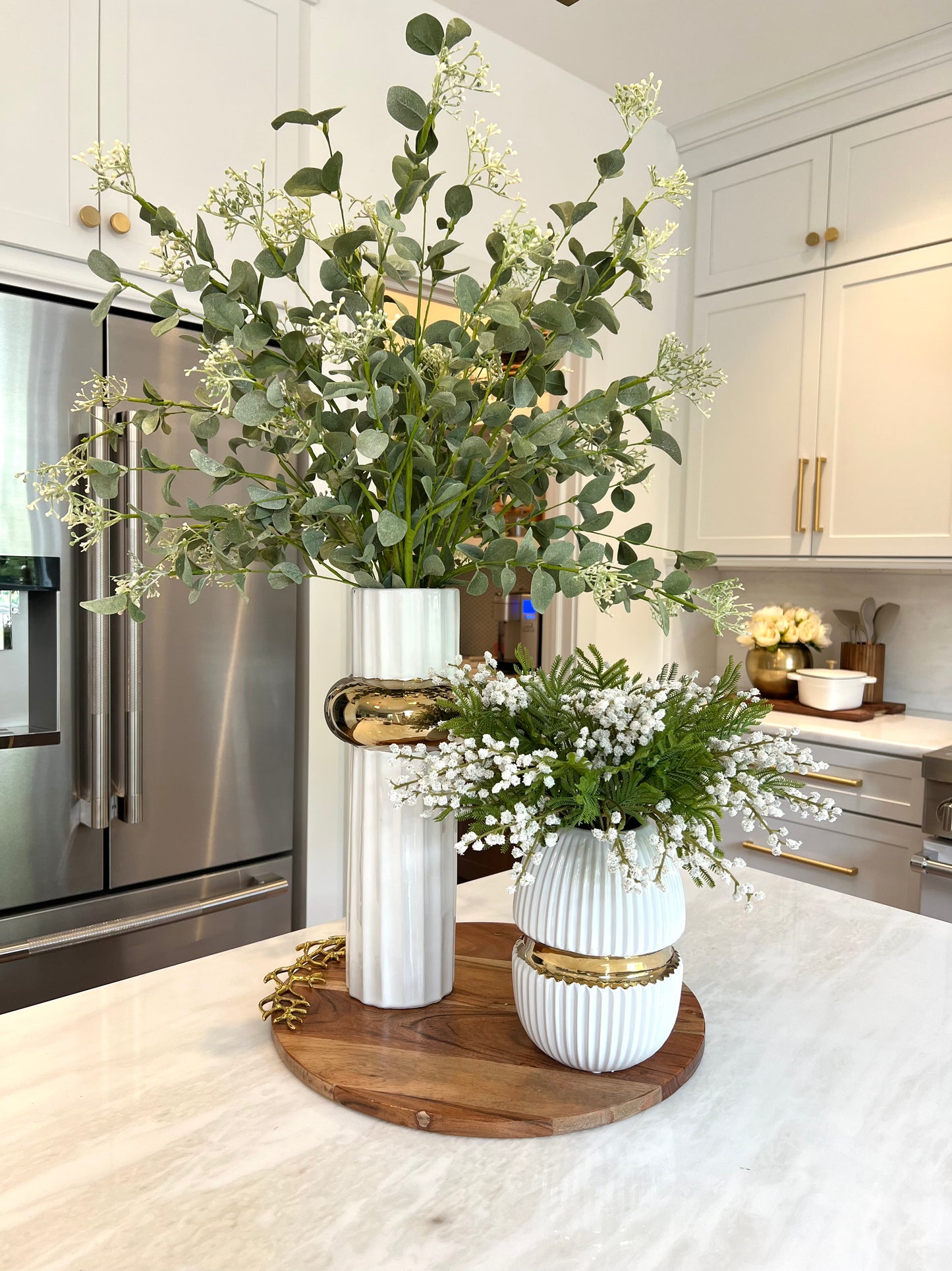 Gotham Tall Ripple Vase 15" H