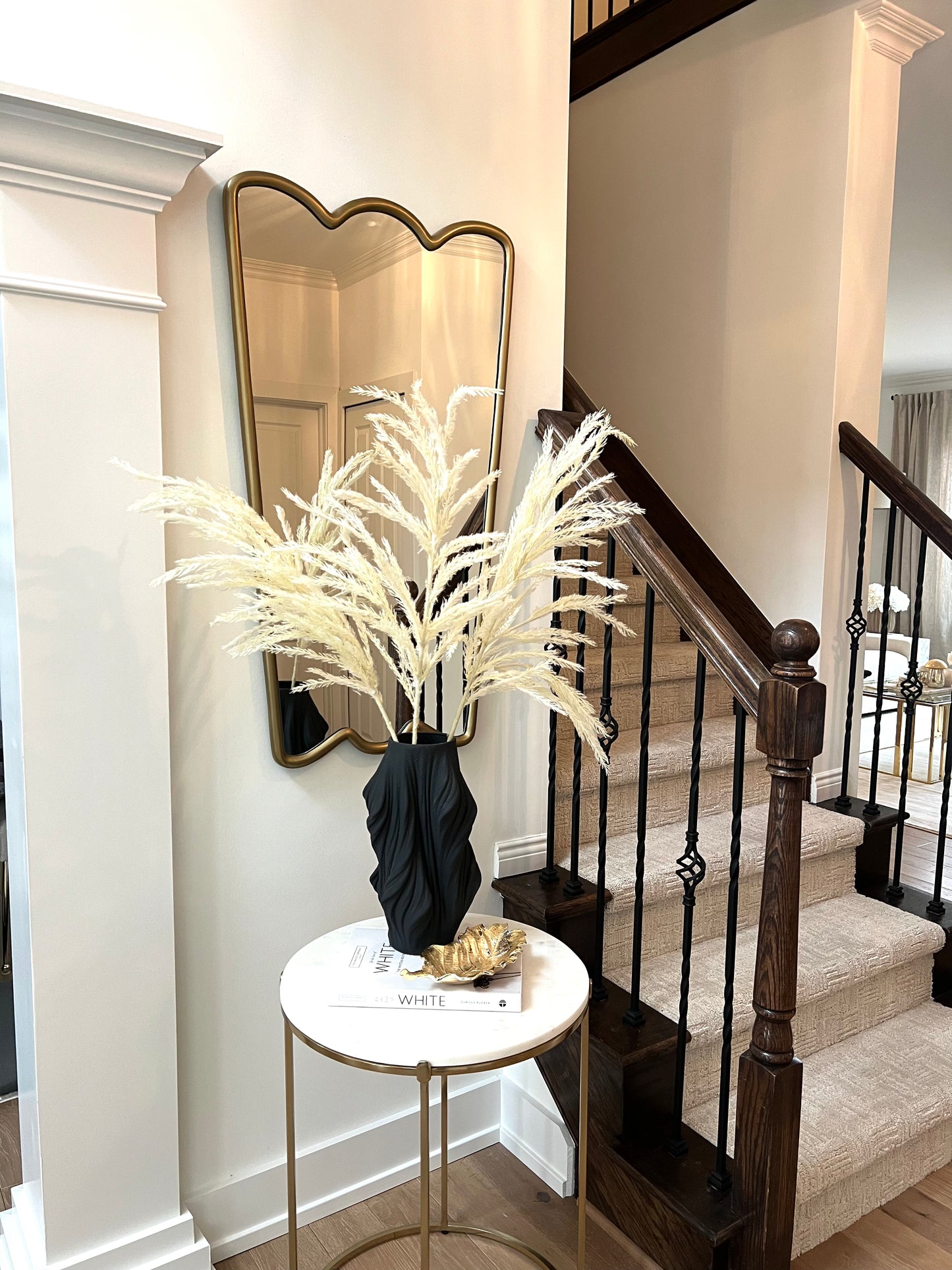 40” Asparagus Fern Spray Cream