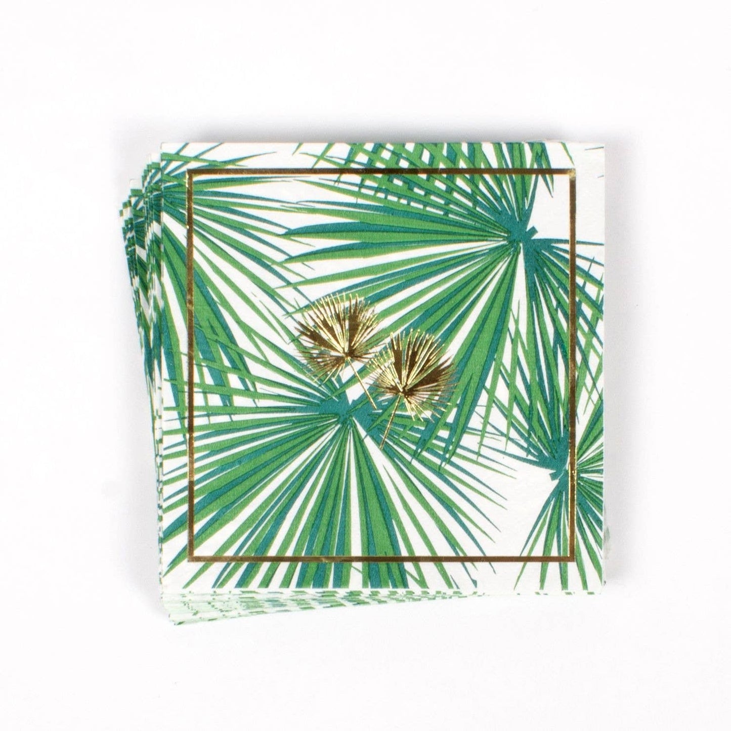 Palm Fan Beverage Napkins (Set of 20)