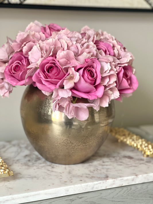 Natural Touch Rose and Hydrangea Bundle