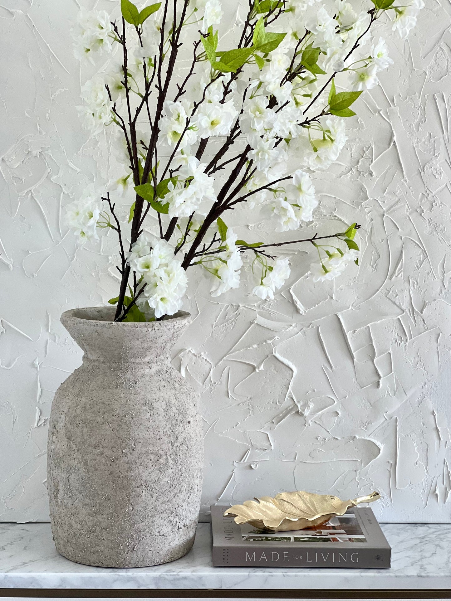 White Cherry Blossom Branch 50"