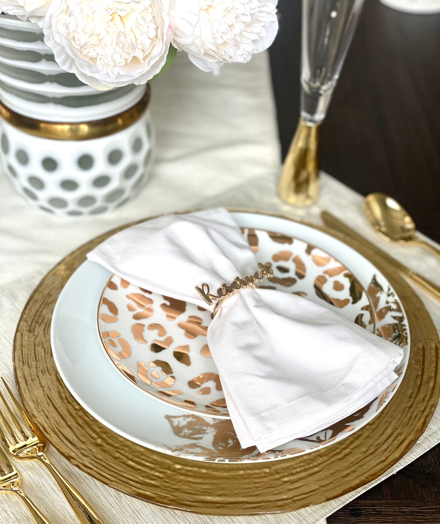 Reserved Napkin Ring Holder