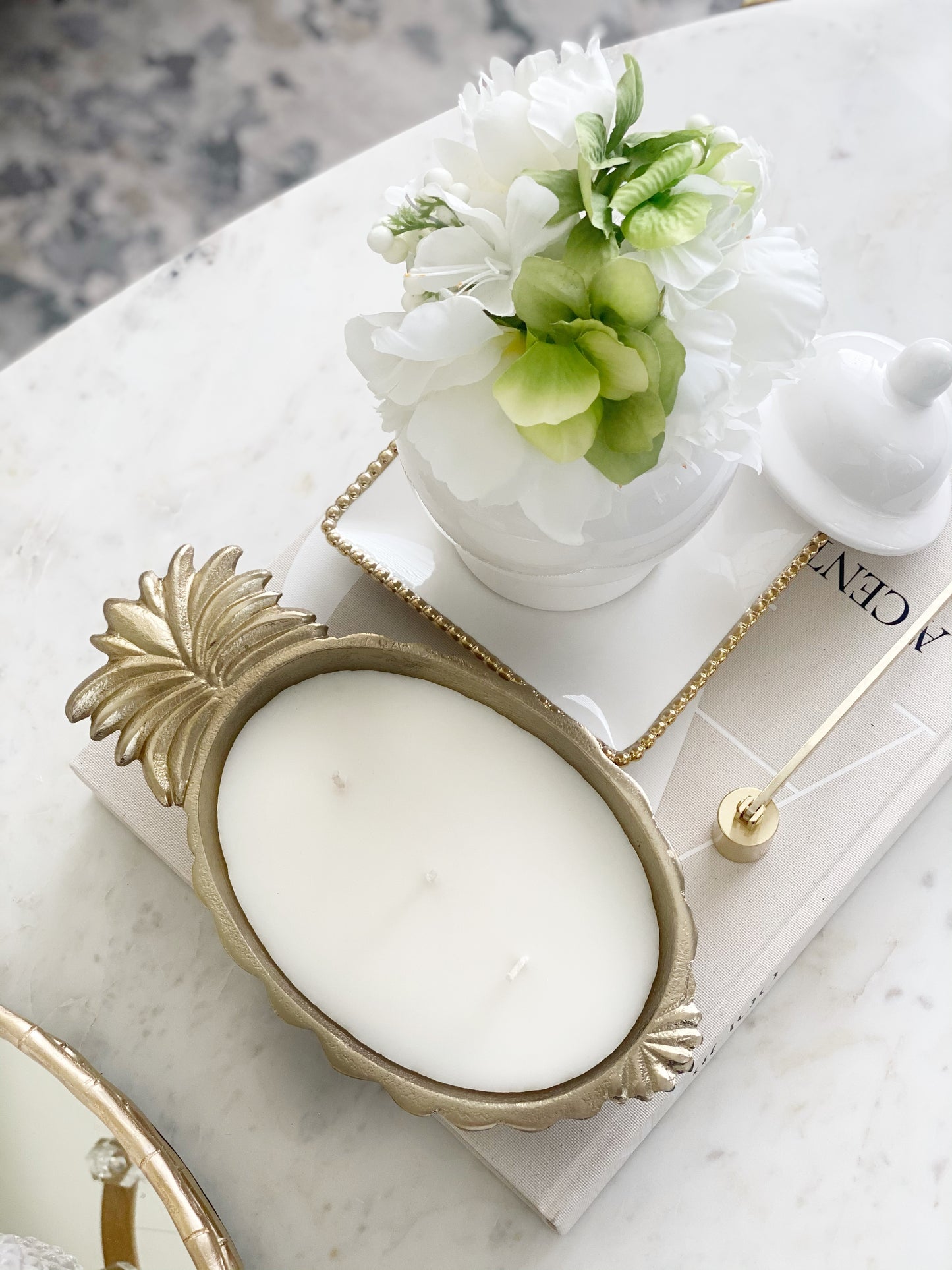 Pineapple Dish Candle
