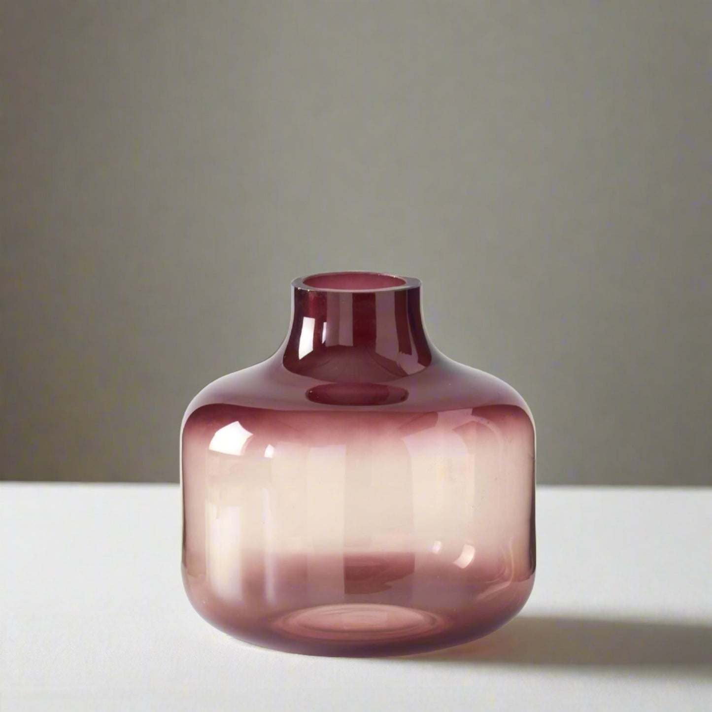 Burgundy Glass Vase Small