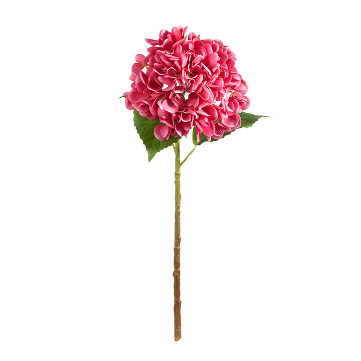 Hot Pink Real Touch Hydrangea Stem 20.5" L