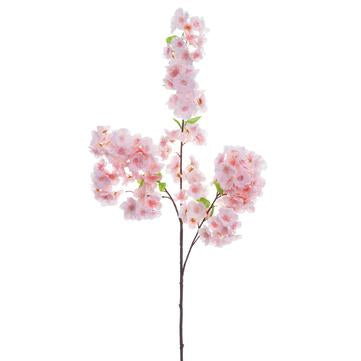 Pink Cherry Blossom Spray 44"