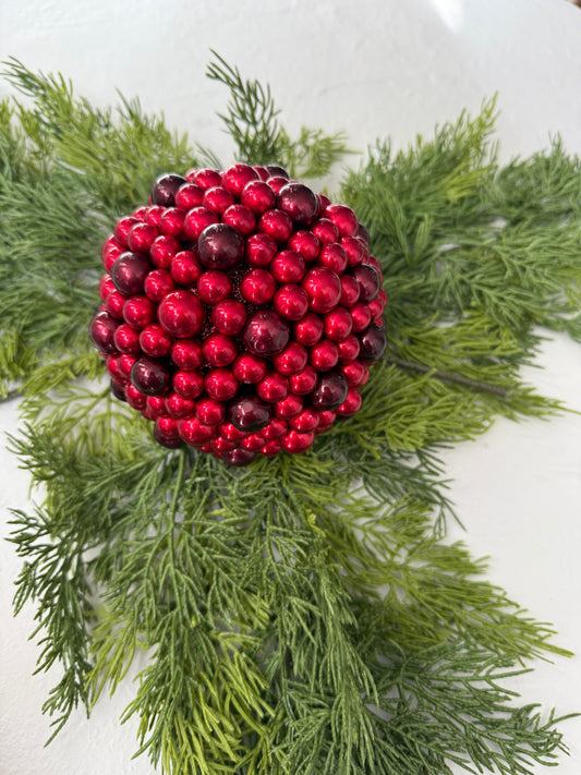 Small Shiny Berry Ball Ornament