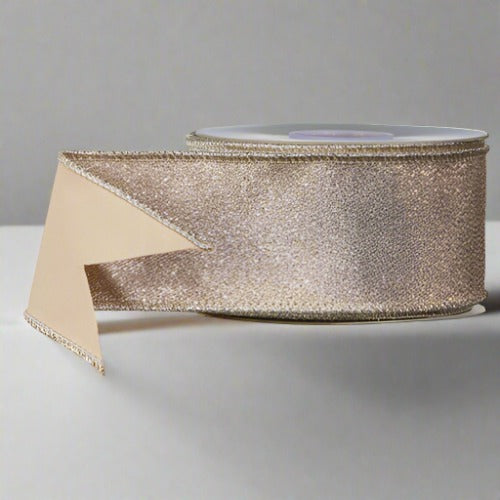 Taupe Metallic Ribbon (2.5" wide)