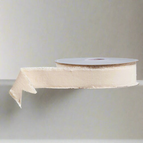 Ivory Velvet Ribbon (1.5" wide)