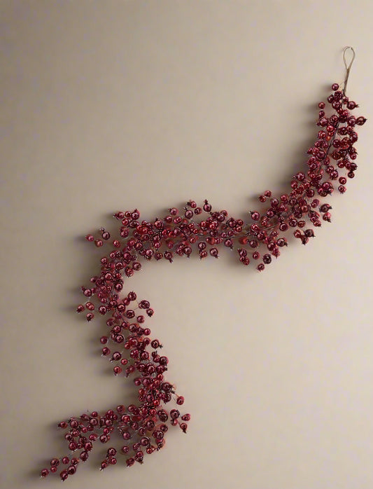 Burgundy Berry Garland (5 feet)