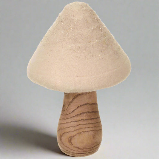 7.5" H Cream Mushroom