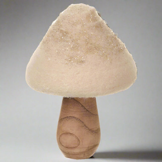 5" H Cream Mushroom