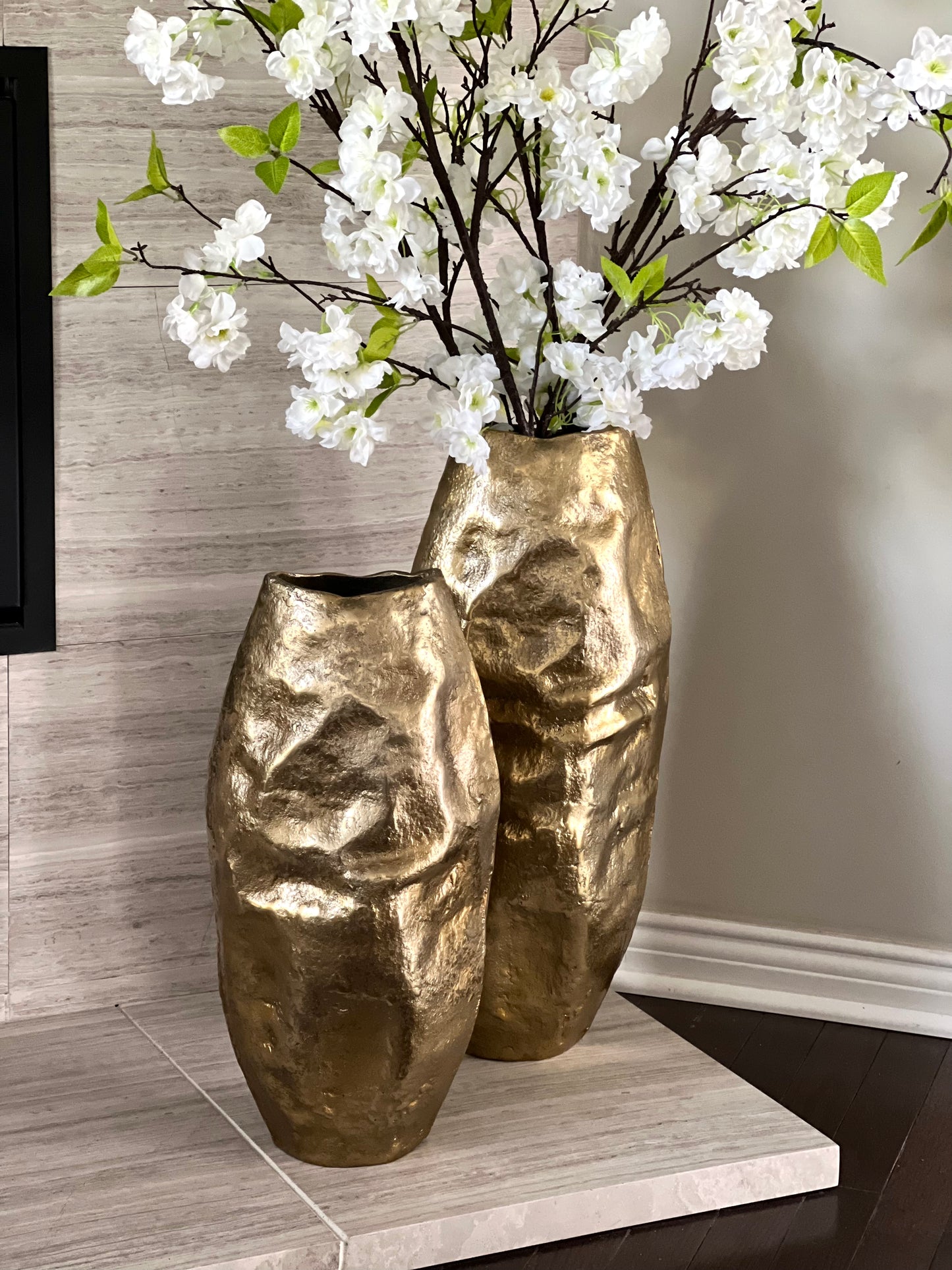 Hammered Gold Vases (2 sizes)