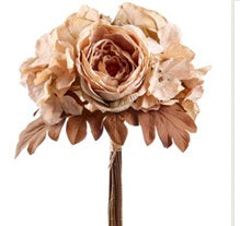 11” Cream Rose & Hydrangea Bouquet